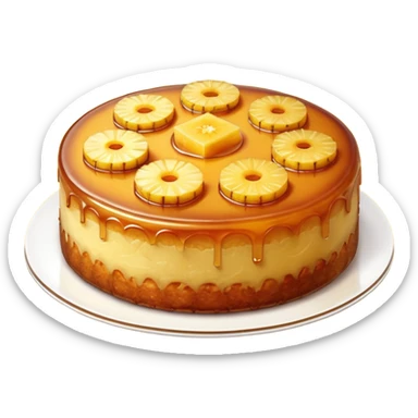 upside down cake sticker