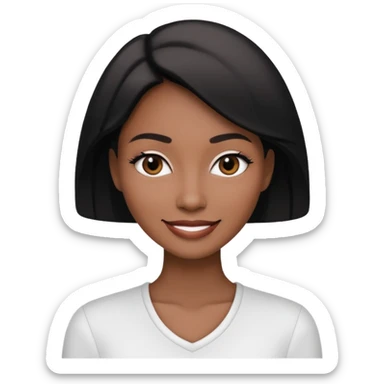 Fashion Black&White woman sticker