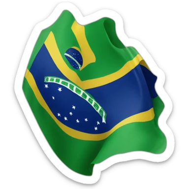 brazilian flag  sticker