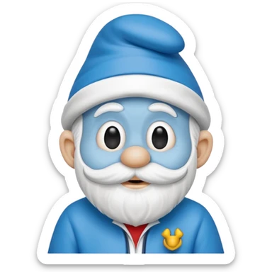 papa smurf  sticker