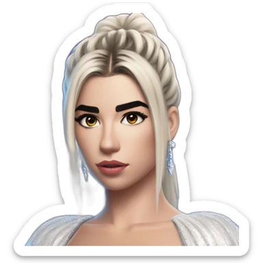 Dua lipa in eurovision movie sticker