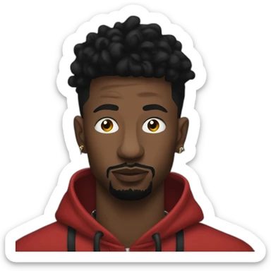 21 Savage with locks sticker