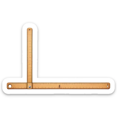 ruler with inch measurements sticker