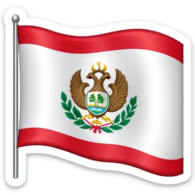 the flag of the country of Peru sticker