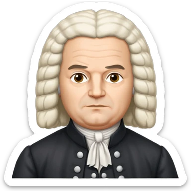 johann sebastian bach german sticker