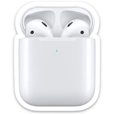 white airpods sticker