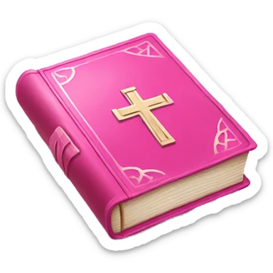 pink holy bible  sticker