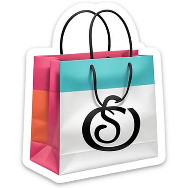 sephora and lululemon shopping bags sticker