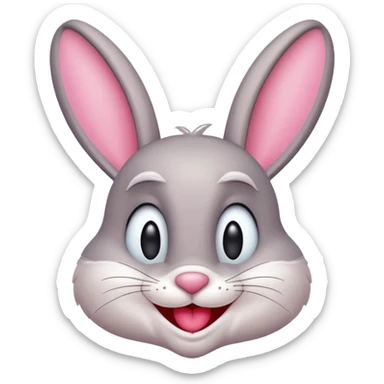 As el corazón de baba bunny sticker