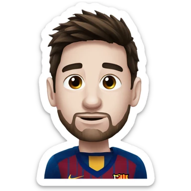 Messi apuntando al cielo sticker
