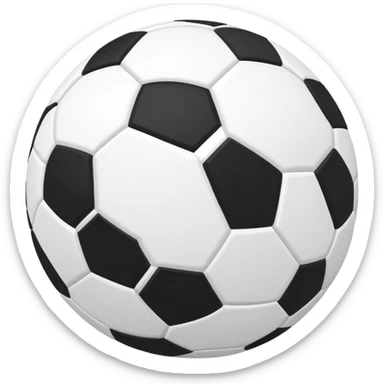 Soccer ball with a 7 on it sticker