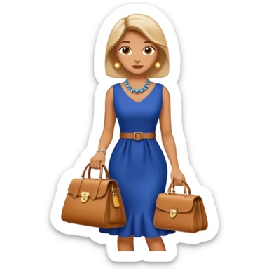 italian fashion with bag sticker