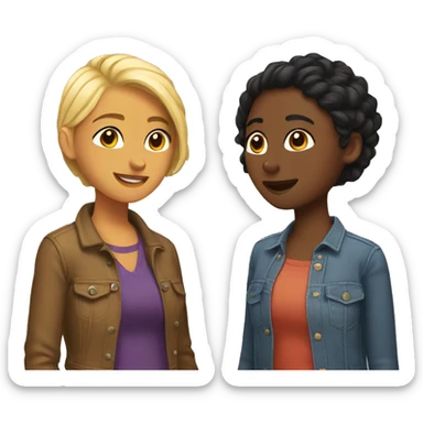 Lesbian couples  sticker