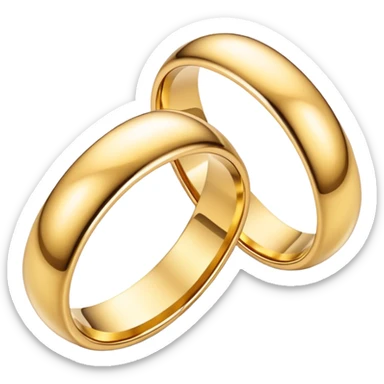 Wedding rings sticker