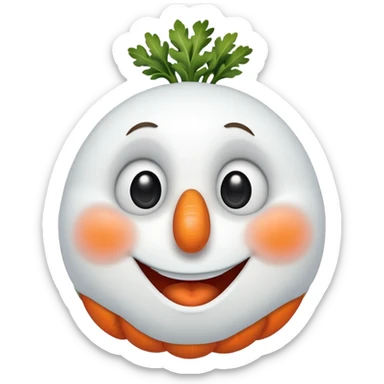 Olaf frozen emoji sticker