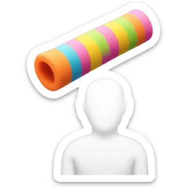 Pool noodle smacking someone sticker