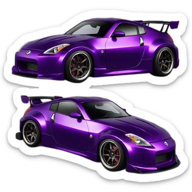 350z drift tuning purpel sticker