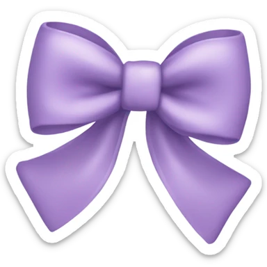 light purple bow sticker