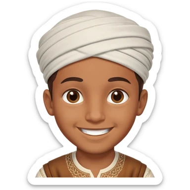 Emoji of Moroccan boy sticker