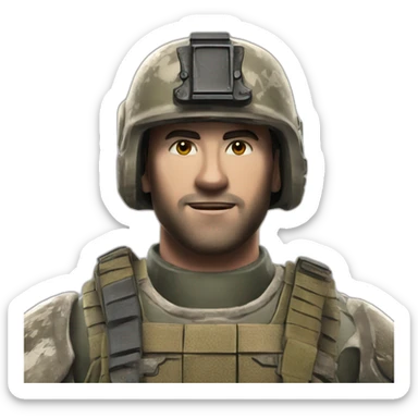 Mascara de König de Call of Duty sticker