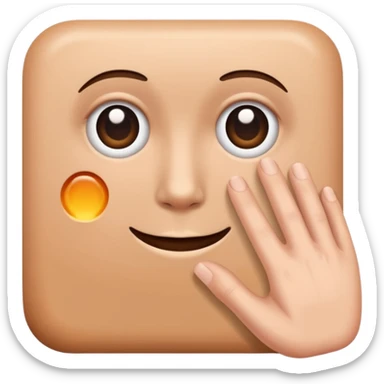 Hand wich is doing a square with the thumb, the index and the middle finger sticker