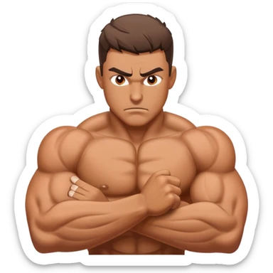 León músculos guerrero lucha  sticker