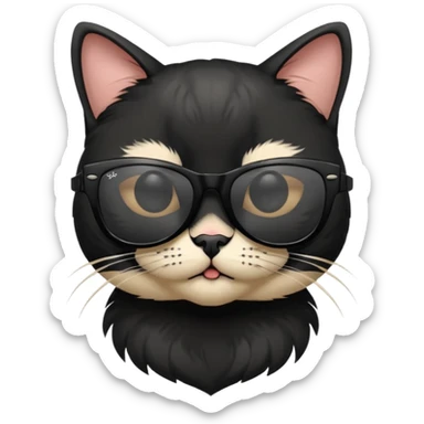 a bad kitty on the waves. make the cat look devlishish with a pair of black ray bans wayfers on sticker