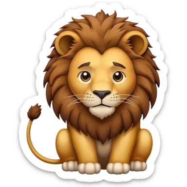 shit lion sticker