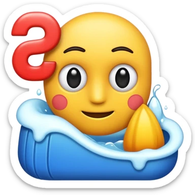 flag of a naked girl with mounting foam in her pussy sticker