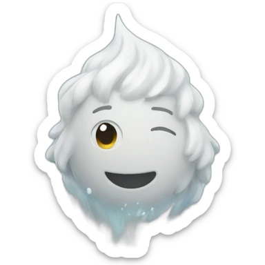 white water sprinkle sticker