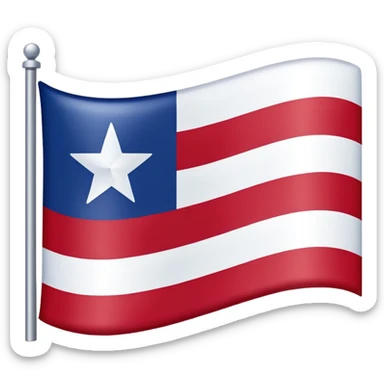 An emoji of the Texas state flag sticker