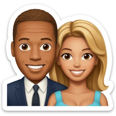 Beyonce and jay-z sticker