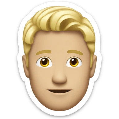 Handsome lean blonde man  sticker