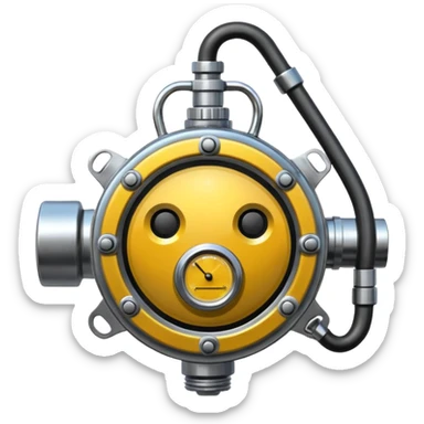 diver regulator sticker