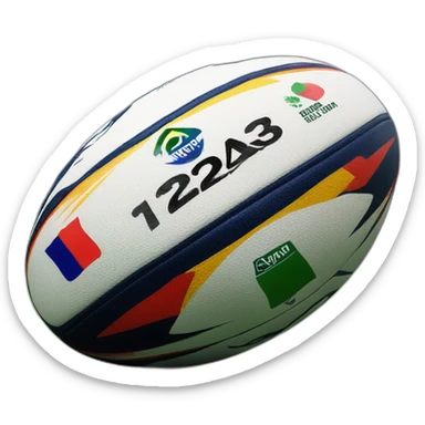 The 2023 World Cup French rugby ball from GILBERT sticker