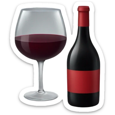 Red wine sticker
