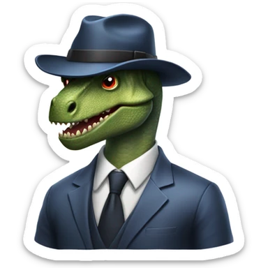 Antitrust cartel dinosaur enforcer  sticker