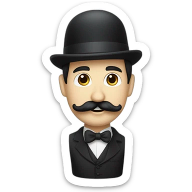 kim yon un con bigote de chaplin sticker