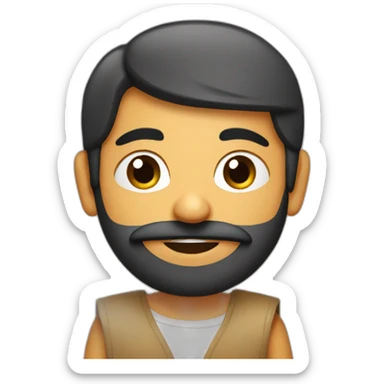 Gujarati person with paghadi sticker