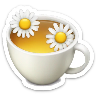 Chamomile tea sticker
