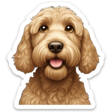 Labradoodle assis sticker