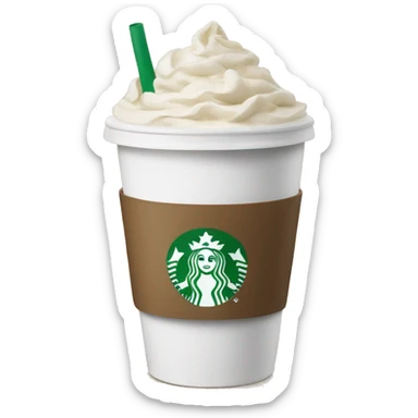 Starbucks cup sticker