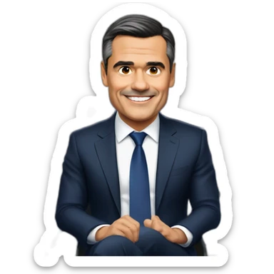 presidente pedro sanchez en un avion sticker