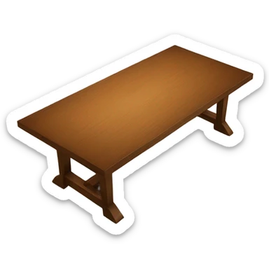 modern wood table sticker