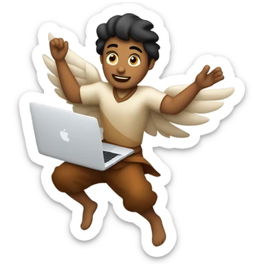 flyind indian on macbook sticker
