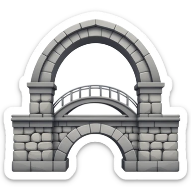 use this bridge. 2 ARCHES, one big platform. you see how there is 2 arches on top sticker