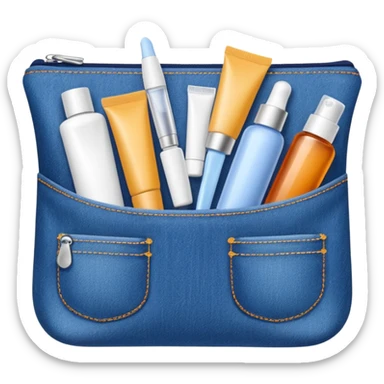 skin care Kit denim sticker