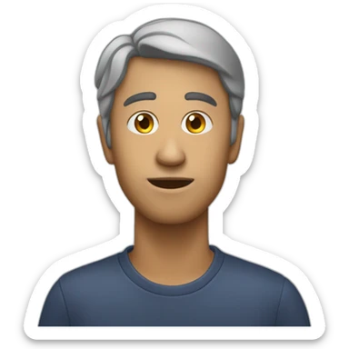 secretário no computador sticker