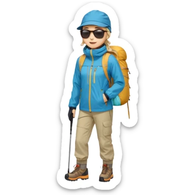 남미 여행에 가는 한국인의 전신을 그려줘! 바로 하이킹 갈 수 있을 정도로 잘 입은!

상체

🧥 방풍·방수 재킷 (고지대·우유니 필수)

👕 얇은 레이어드 2~3벌 (일교차 대비)

하체

👖 편한 바지(청바지 X, 스트레치 추천)

신발

👟 접지력 좋은 운동화 (마추픽추 필수)

🥾 우유니: 방수 신발 or 장화

악세사리

🧣 넥워머·모자 (아침/저녁 체감 -5~10도)

🕶️ 선글라스 (우유니·사막지역 눈부심 강함)
 sticker