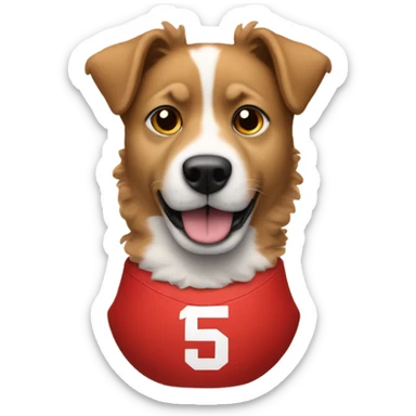 Patrick Mahomes as a dog sticker